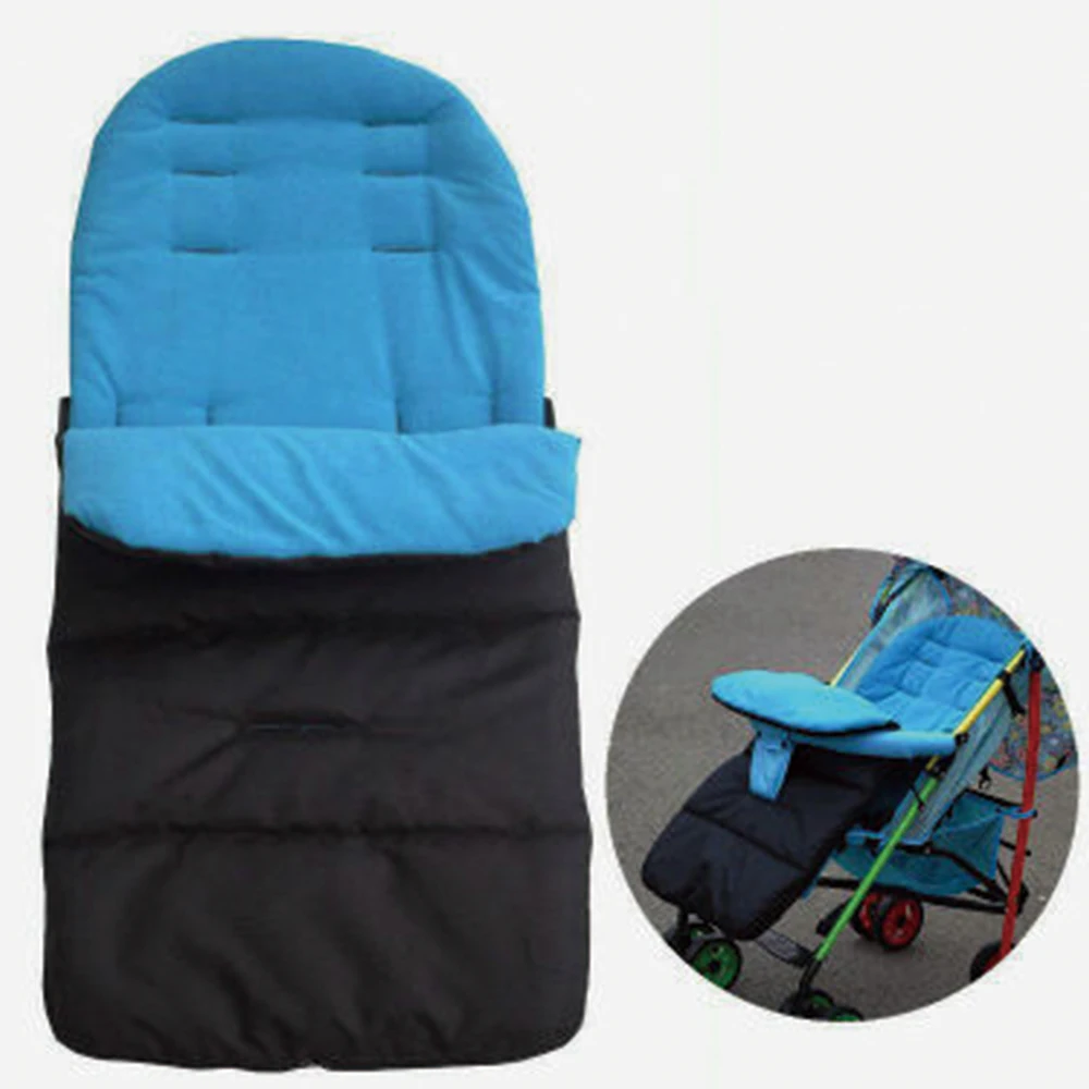 

Winter Baby Stroller Pad Seat Cushion Infant Feet Covering Stroller Mattresses Envelopes Sleeping Bag Stroller Accessories