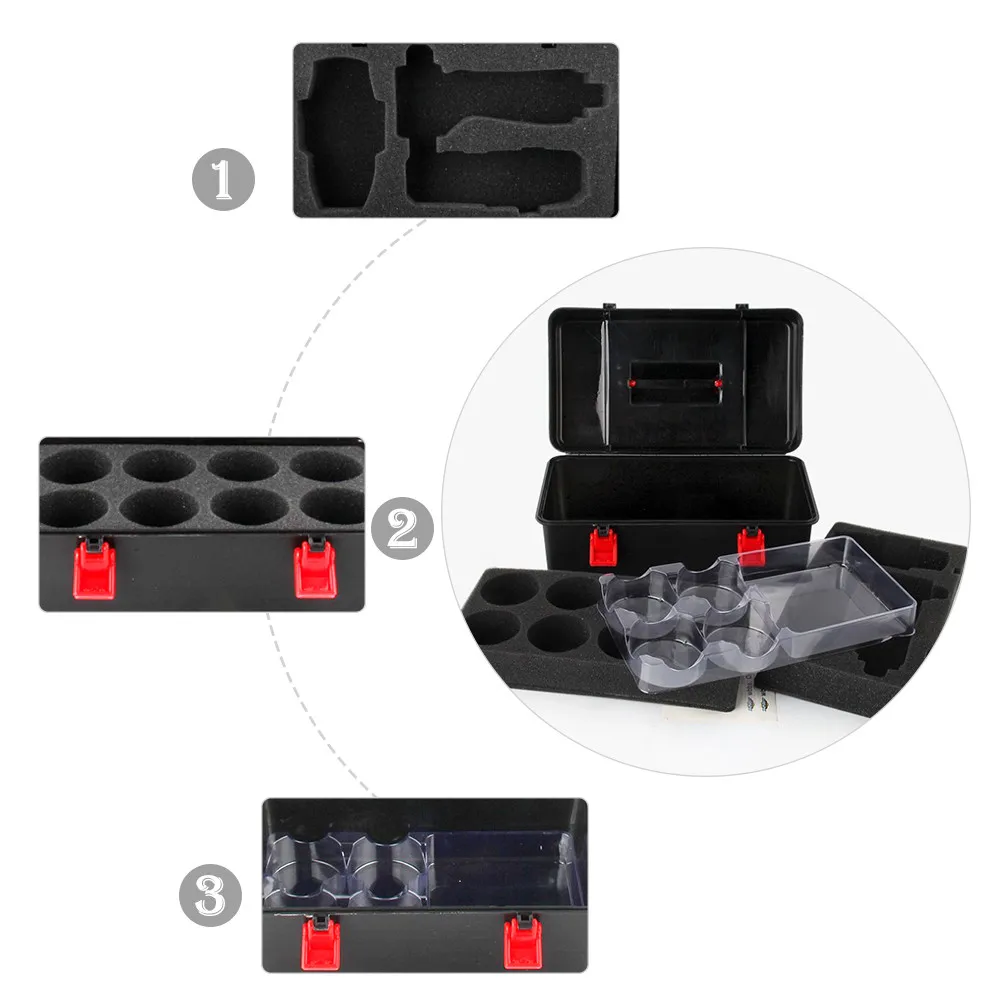

Educational Baby Toys babe Portable Waterproof Box 8 in 1 Carrying Case For Beyblade Burst Spinning Top Early Intelligence