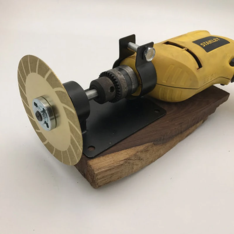 electric drill cutting polishing grinding seat stand holder set machine bracket 2 wrenchs 2 gaskets metal saw blade accessories free global shipping