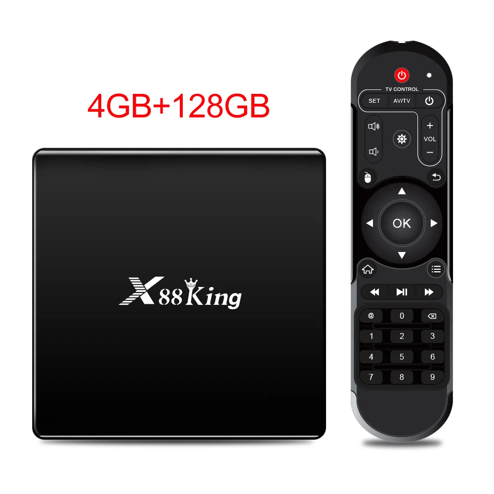 Black 4 ГБ ОЗУ 128 Гб ПЗУ Amlogic S922X ТВ приставка Android 9,0 двойной Wifi BT5.0 1000M 4K 60fps USB3.0 Google Play Store Youtube медиаплеер - Цвет: Black