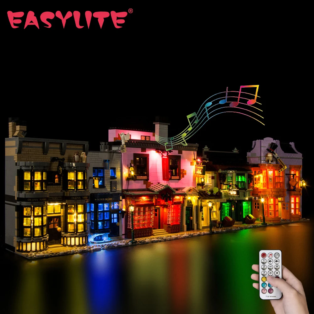 EASYLITE MOC Led Light Kit For 75978 Diagon Alley DIY Toys Set Only Lighting Kit NOT Include Model