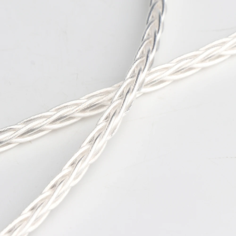 

Yter 8Cores OCC Copper Silver Plated 2.5mm balanaced plug to 2x2.5mm headphone upgraded cable