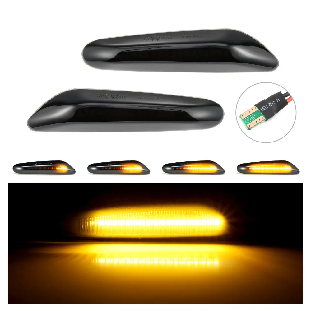 2 шт. светодиодный динамический поворотный сигнал боковой габаритный