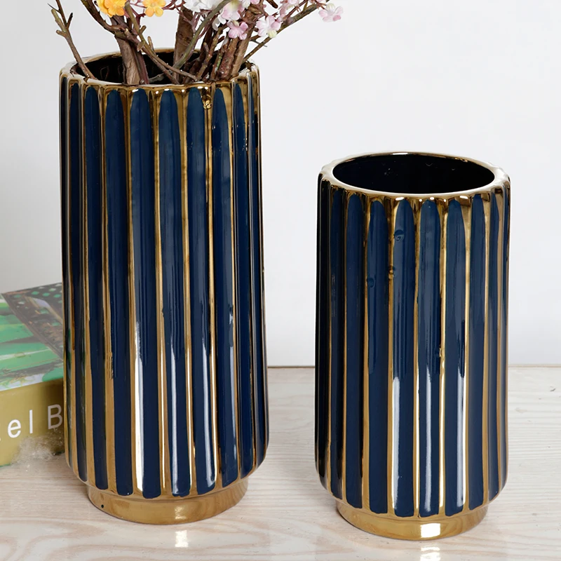 

Большая керамическая ваза для цветов, офисный стол, креативный дизайн, Минималистичная Эстетическая ваза для спальни, украшение дома DF50HP