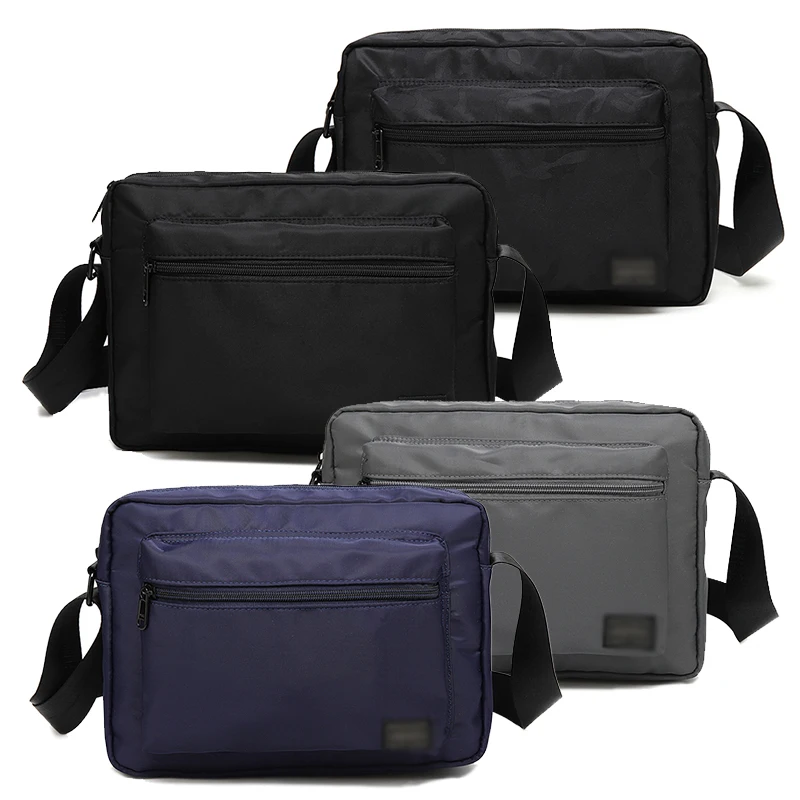 

2021 Japanese and Korean Brand Men Shoulder Bag Nylon Messenger Bag Fanny Pack Unisex Multiple Pockets Mens Bag Bum Bag