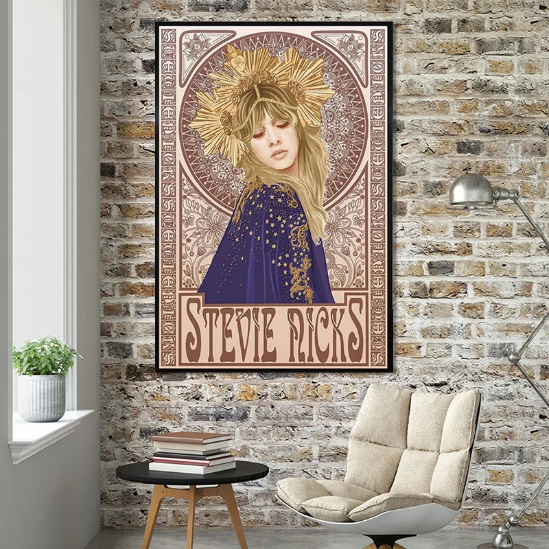 Hd Печать Стиви Никс муча искусство нуво холст постер украшение картина дома