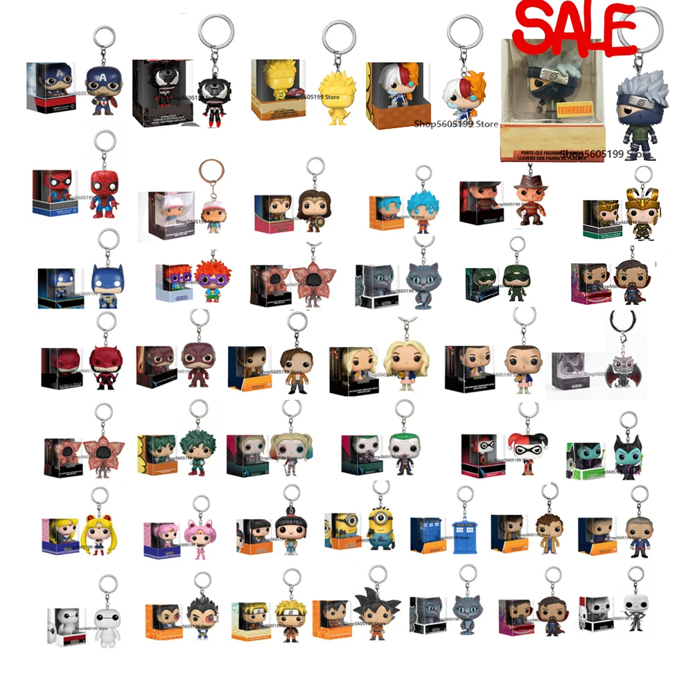 

Keychain Harley Sailor Moon Captain America Venom Super Hero SHOTO TODORRKT ALDDIN Collectible keychain With Box