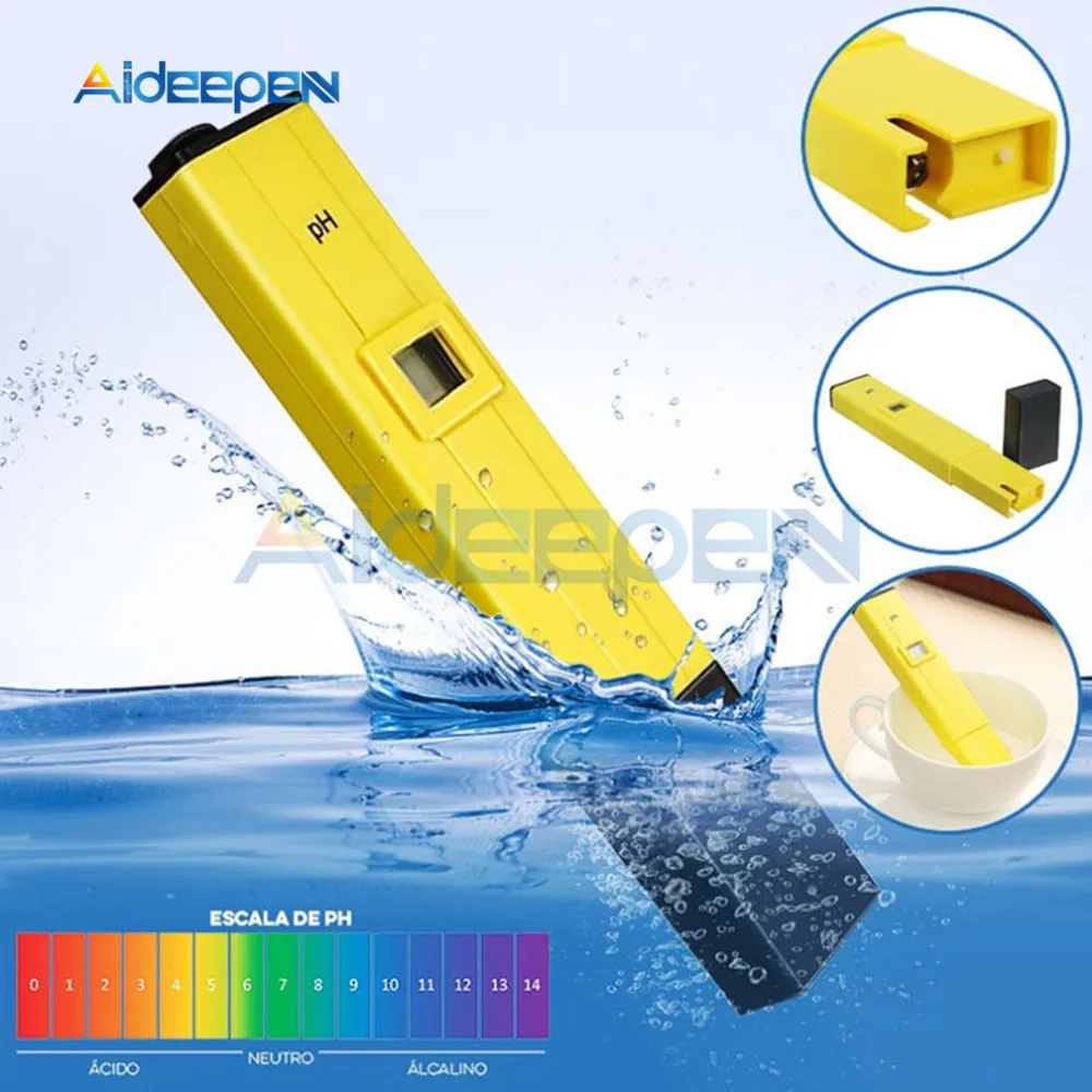 Цифровой рН-метр 0 00-14 PH тестер + TDS & EC TDS-3 метр термометр 0-9999us/cm 0-9999ppm 1-80 градусов 3