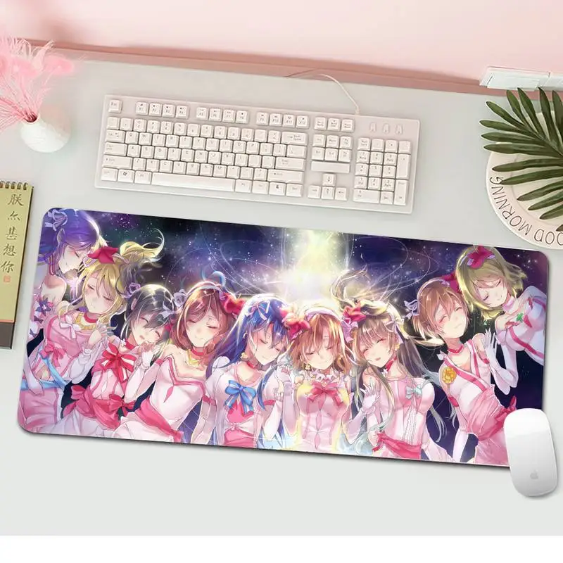 Прочный резиновый коврик для мыши Love Live игровой XL большой клавиатуры ПК