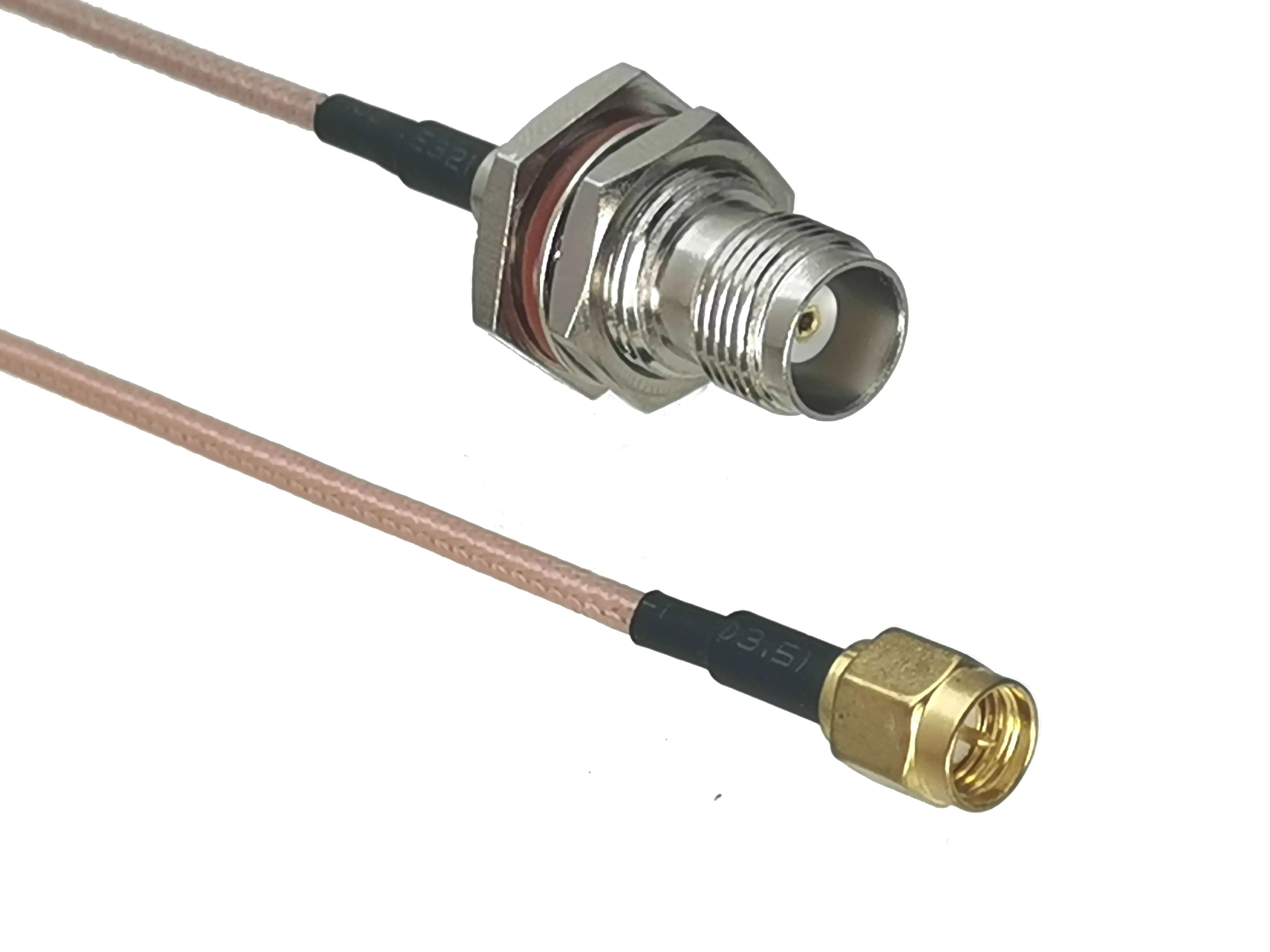 

RG316 Cable TNC Female Jack Nut Bulkhead to SMA Male Plug Connector RF Coaxial Jumper Pigtail Straight 4inch~10M