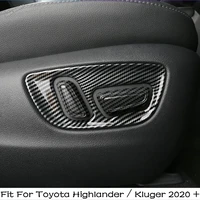 seat adjust switch knob button panel cover trim garnish molding interior parts for toyota highlander kluger 2020 2021 2022
