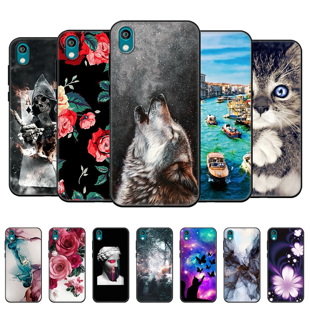

For Honor 8S Case Honor 8S Prime Case Soft Silicon Cover For Huawei Honor 8S 2020 KSE-LX9 Honor8S 8 S Back 5.71'' black tpu case