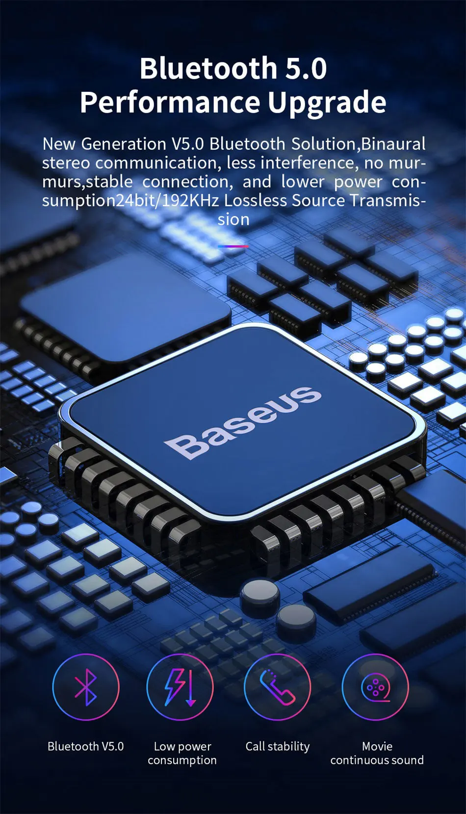 Baseus W01 TWS Bluetooth 5,0 настоящие беспроводные наушники, мини беспроводные наушники с микрофоном, гарнитура для Xiaomi iPhone