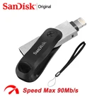 Оригинальный OTG USB-накопитель SanDisk для IPhone, флеш-накопитель USB 128 ГБ, Usb-накопитель 256 ГБ, Usb-накопитель для компьютера