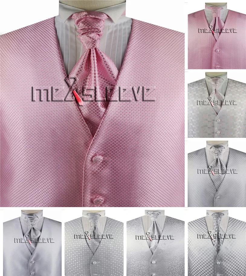 Классический жаккардовый жилет из микрофибры с люрексом | Мужская одежда