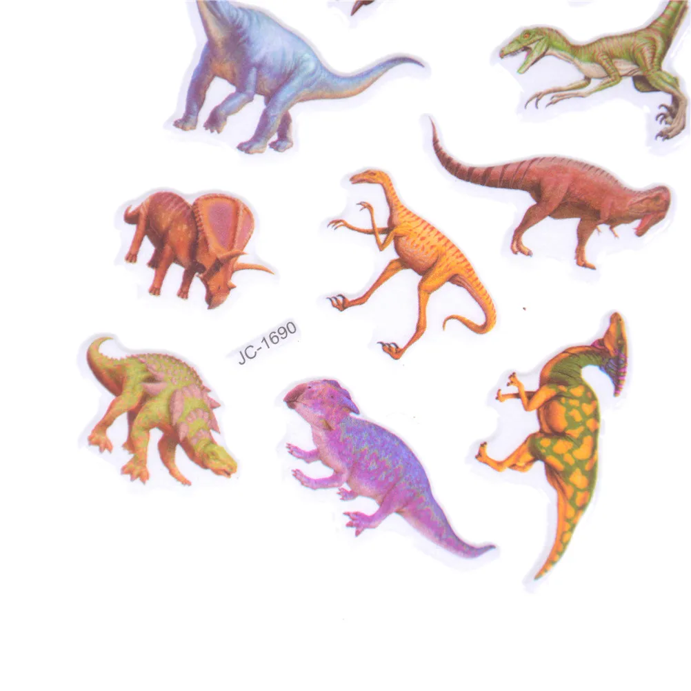 10pcs Random 3D cartoon mini fridge laptop dimensional Jurassic dinosaur stickers for kids toys home wall decor | Мобильные телефоны