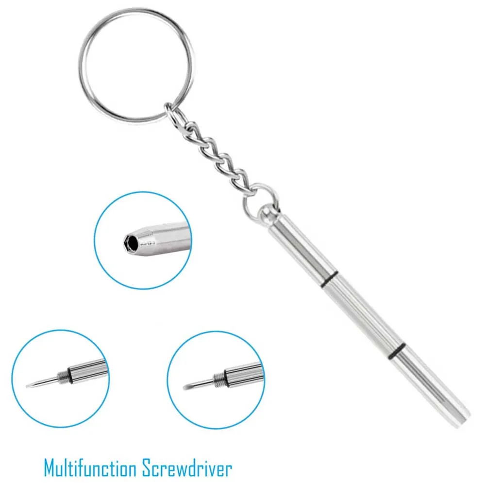 Glasses Screws Accessories Eyeglass Repair Kit Screwdriver Assortment Storage Bag Stainless Steel Tweezers Nose Pads Portable | Аксессуары