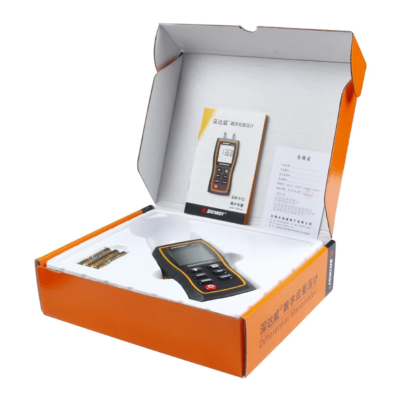 Портативный Дифференциальный Манометр SNDWAY с ЖК дисплеем измеритель давления