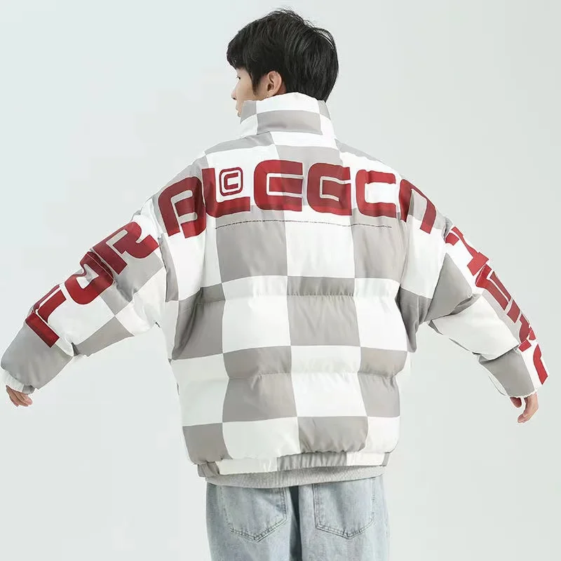 Trendy Fashion Men's Jacket Thicken Winter Men's Jackets Standing Collar Workwear Cotton Clothes Warm New 2021 Men's Outerwear