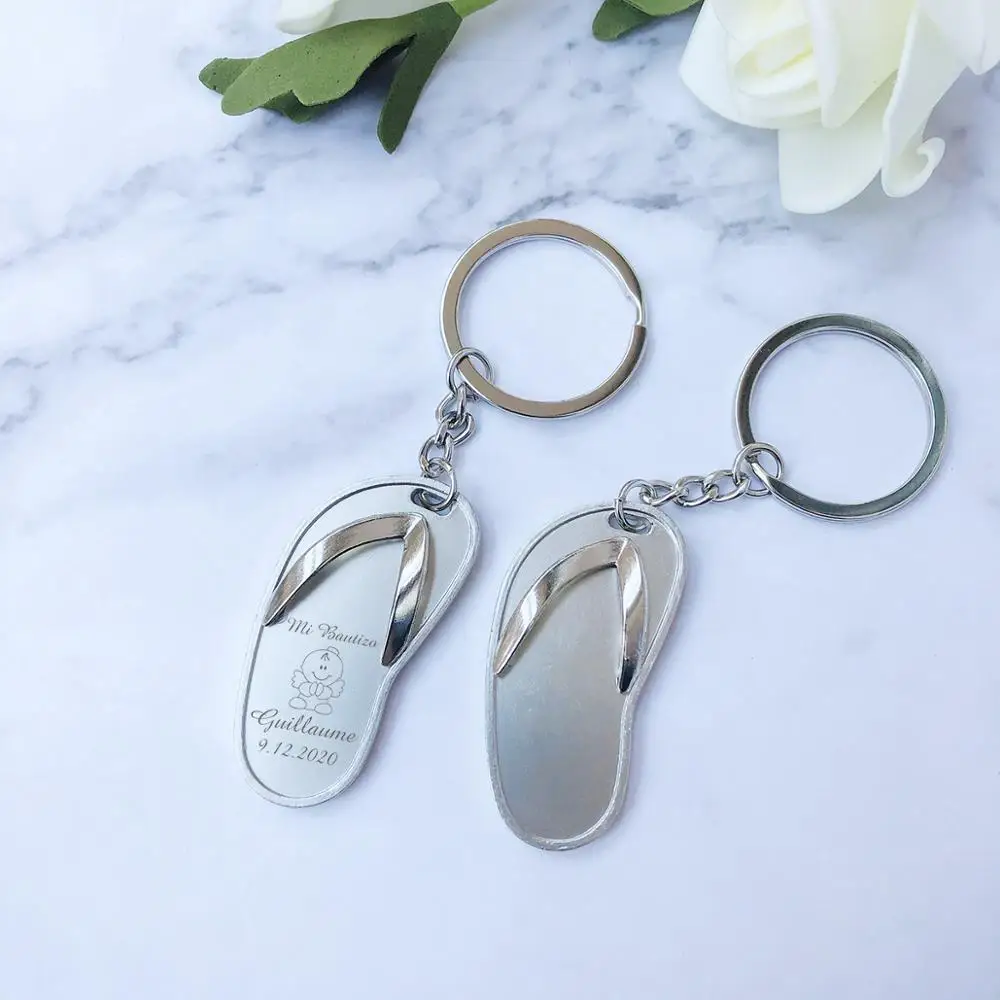 25 шт. персонализированные крещение пользу пользовательское имя мини шлепанцы