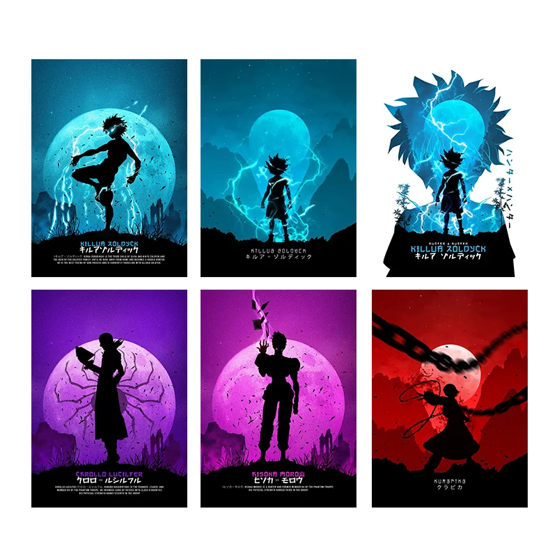 

Anime Hunter X Hunter Frameless Canvas Painting Poster Mural Wall Picture Living Room Child Bedroom Home Decoration Kids Gift