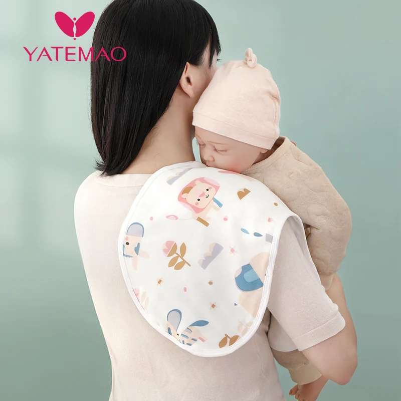 

YATEMAO Boy and girl materials absorbent soft baby saliva towel newborn accessories baby hiccup cloth