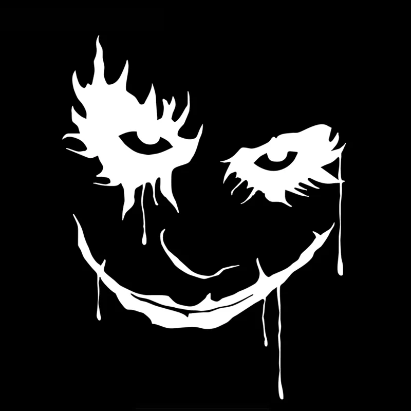 

Dawasaru Joker Face Why So Serious Car Sticker Personalized Decal Laptop Suitcase Motorcycle Auto Accessories PVC,15cm*11cm