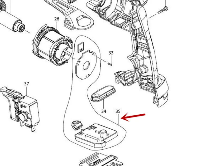 

MAKITA 620360-0 6203600 CONTROLLER FOR XSF03 DFS452