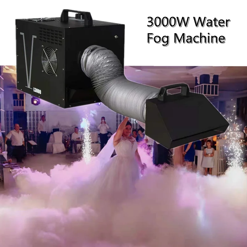 Best Máquina de humo con efecto de agua para discoteca, dispositivo de niebla baja de 3000w, para bodas, club dj, bar
