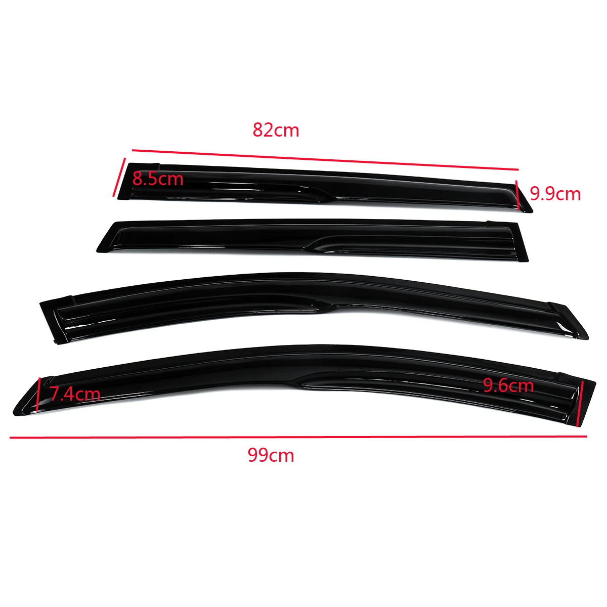 

4pcs/set Window Visor Vent Sun Shade Rain Guard Deflectors For Toyota RAV4 2019