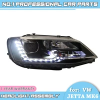 car accessories for vw jetta mk6 2012 2017 headlights led headlight drl daytime running light bi xenon head lamp case