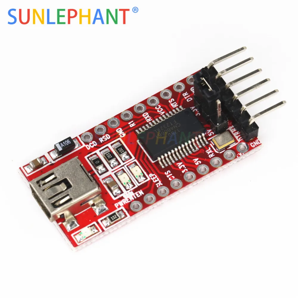 Высококачественный последовательный адаптер FT232RL FT232 FTDI USB 3 В 5 в TTL мини-порт |