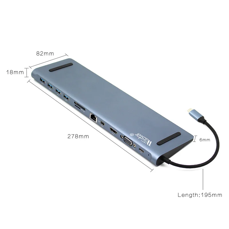 Адаптер питания 12 в 1 с USB Type C на HDMI RJ45|Компьютерные кабели и разъемы| |