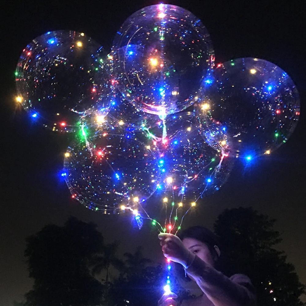 18 дюймов Led воздушный шар прозрачные воздушные шары Свадебные светящиеся с