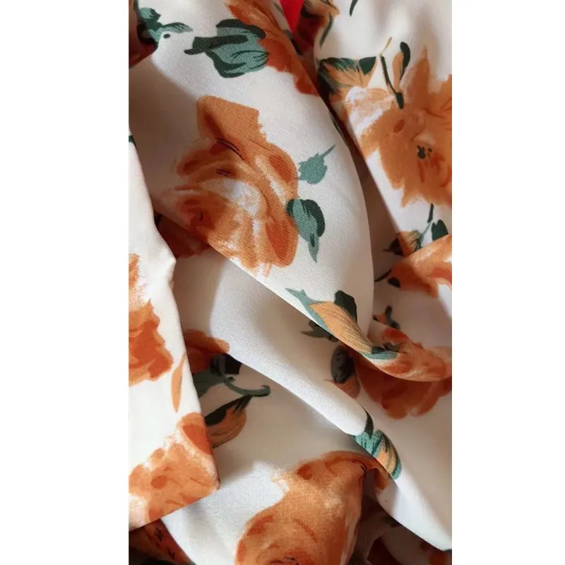 

Vintage Women Blouses Yellow Rose Chiffon OL Shirts Spring Autumn 2021 Ladies Elegant Blusas Mujer Harajuku Tops Holiday Blouses