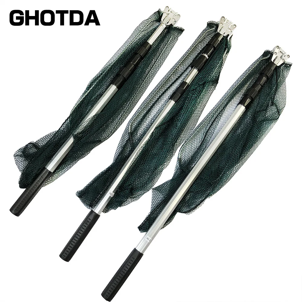 Складная рыболовная сеть GHOTDA 1 5 м 7 2 Выдвижная телескопическая удочка из