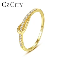 czcity women engagement wedding rings high quality aaa cubic zircon jewelry fine silver ring christmas gifts