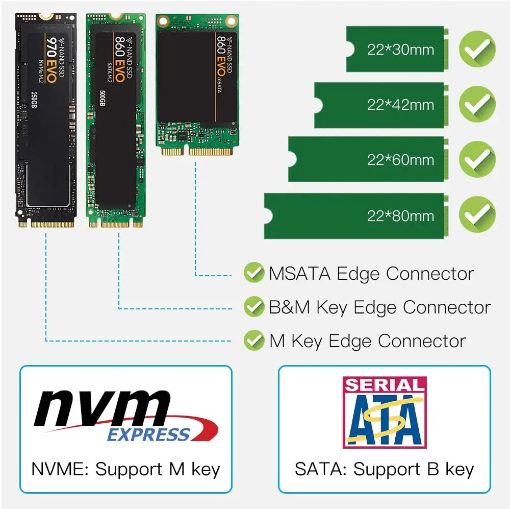 3 в 1 PCI E 0 X16 к NGFF M.2 NVMe AHCI SSD адаптер карта для M Key B mSATA твердотельный накопитель с