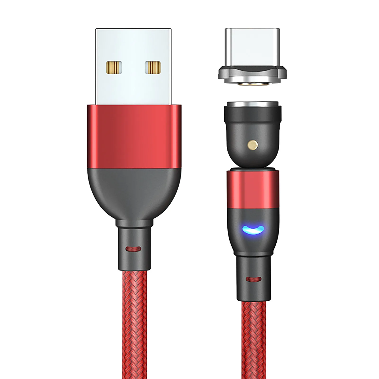 Type-c Usb 540° 3a Fast Charging Rotating Magnetic Data Cable About 39in de datos magnético rápido Audifonos inalambicos | Электроника