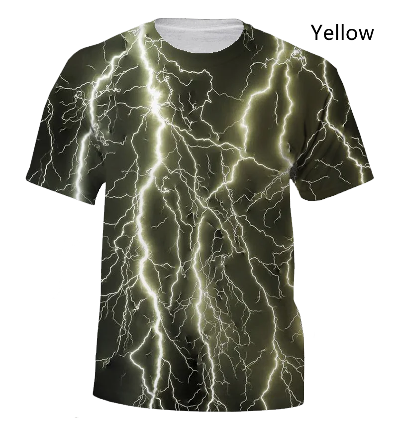 

Summer leisure and cool lightning new high-quality T-shirt (the best gift)