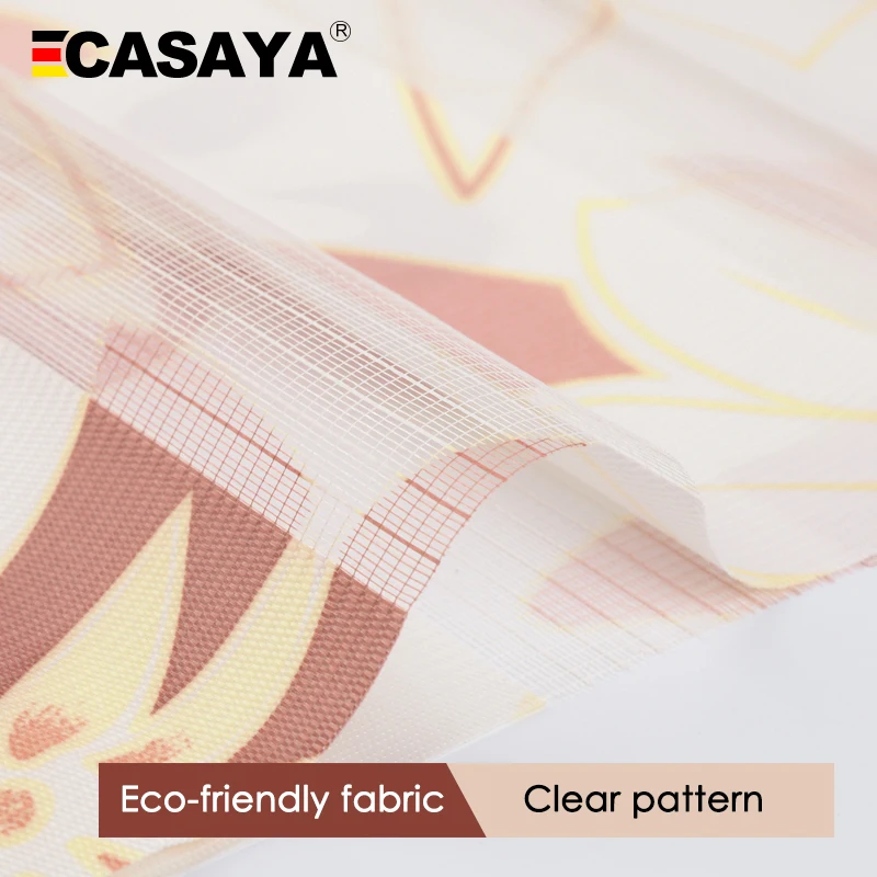 Недорогие полосатые жалюзи CASAYA с принтом двухслойные индивидуального размера