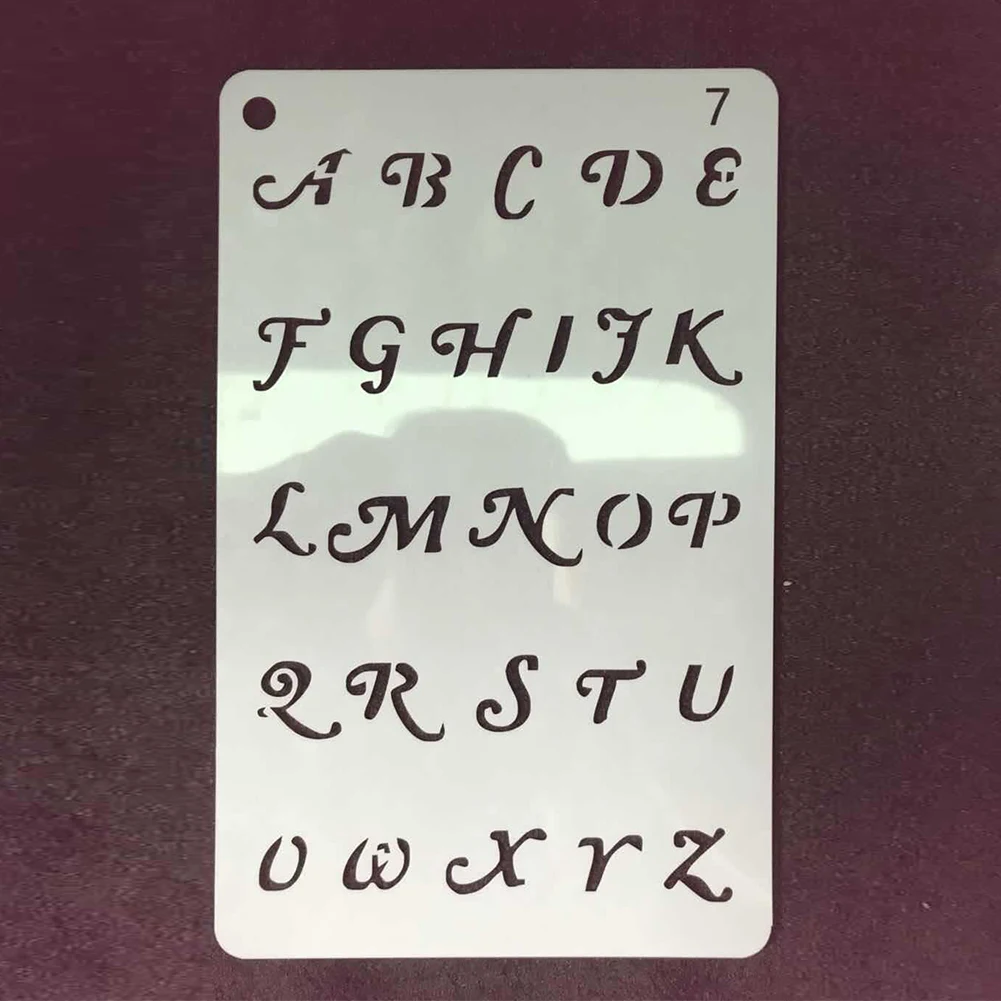 12 шт. Скрапбукинг Письмо DIY штамповка шаблон почерк практика ремесло ноутбук