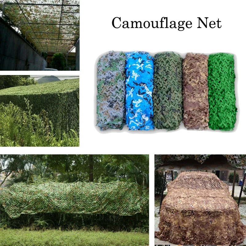 Военная камуфляжная сетка для охоты улицы скрытия автомобиля Солнцезащитная 3X5