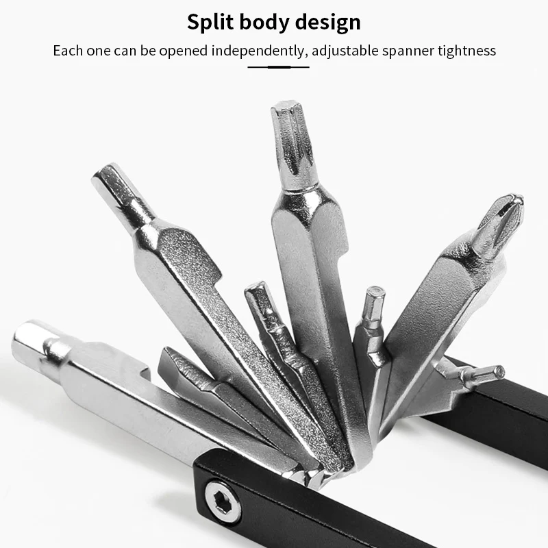 

20 In 1 Bike Repair Tools Multi Function Cycling Sets Mountain Road Bike Tool Kit Foldable Hex Wrench Cycle Screwdriver Tool