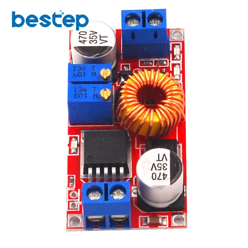 Регулируемая понижающая зарядная плата CC/CV макс. 5 А XL4015 модуль преобразователя