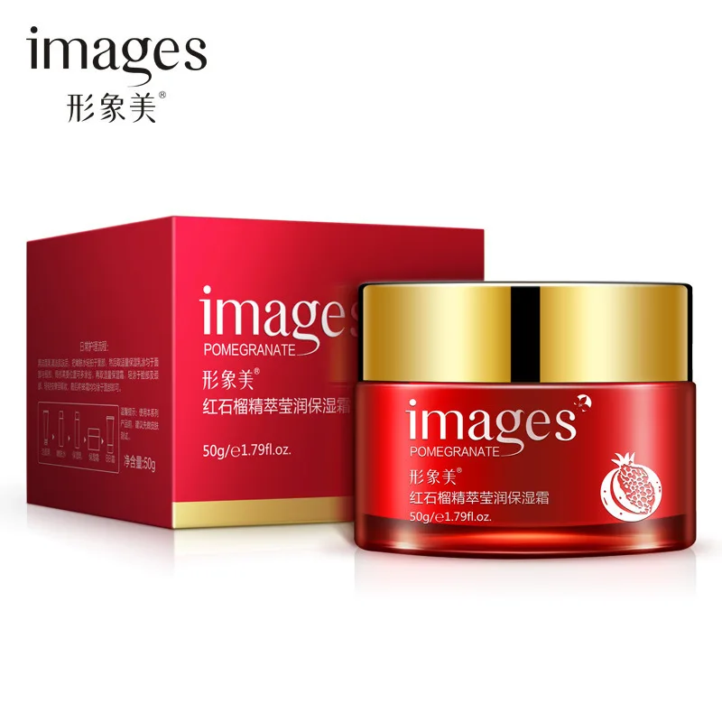 

Moisturizing Cream Red Pomegranate Natural Moisturizer Nourishing Treatment Skin Care Essence Water Night Day Cosmetics Anti