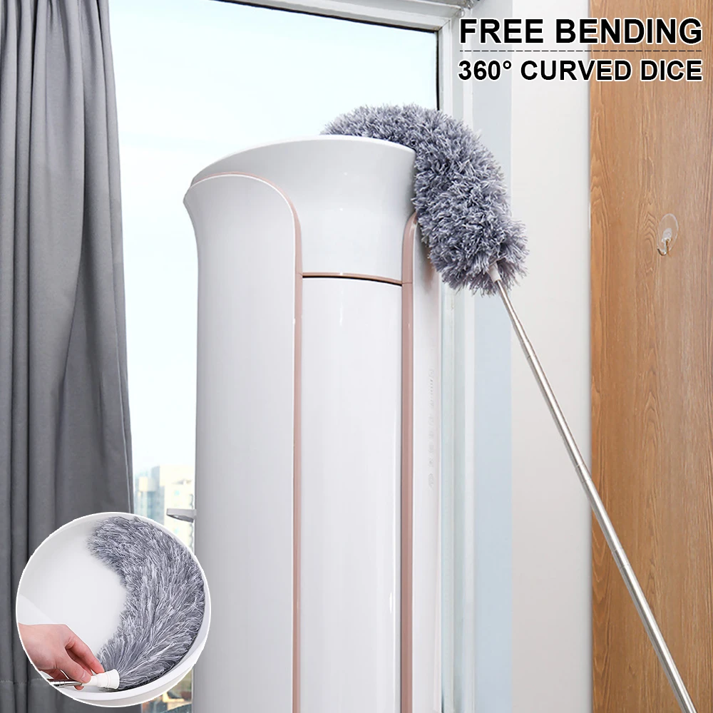 Регулируемая щетка для пыли из микрофибры растягивающаяся пуховая тряпка