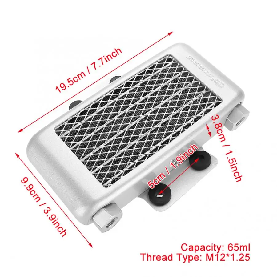 Aluminum 65ml Engine Oil Cooler Cooling Radiator for 100CC-250CC Motorcycle Dirt Bike ATV accessories moto