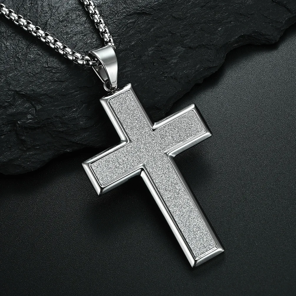 

European And American Fashion Temperament Personality Minority Men's Cross Pendant Necklace
