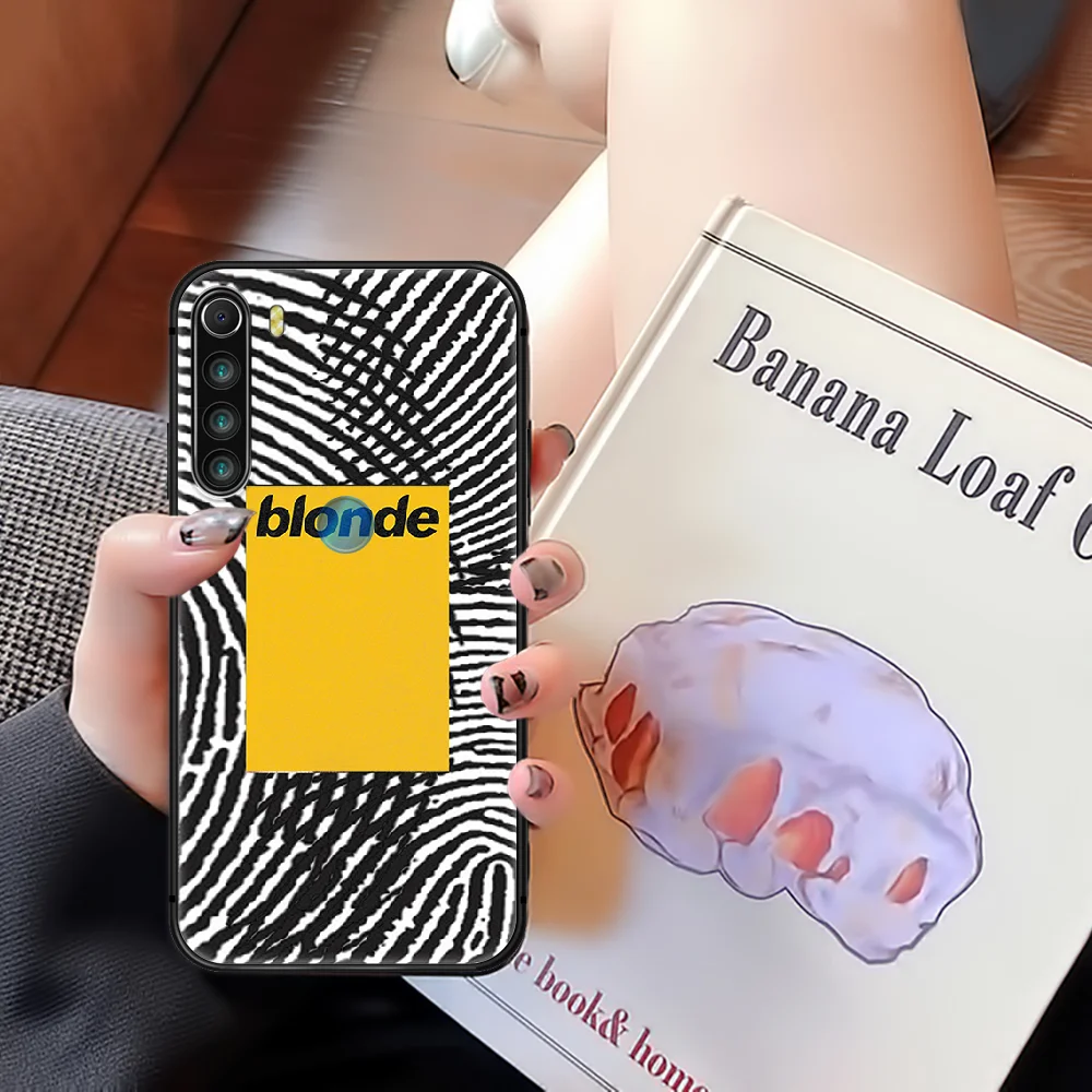 

Frank blond Ocean Phone Case Cover Hull For XIAOMI Redmi 7a 8a S2 K20 NOTE 5 5a 6 7 8 8t 9 9s pro max black Cover Trend Bumper